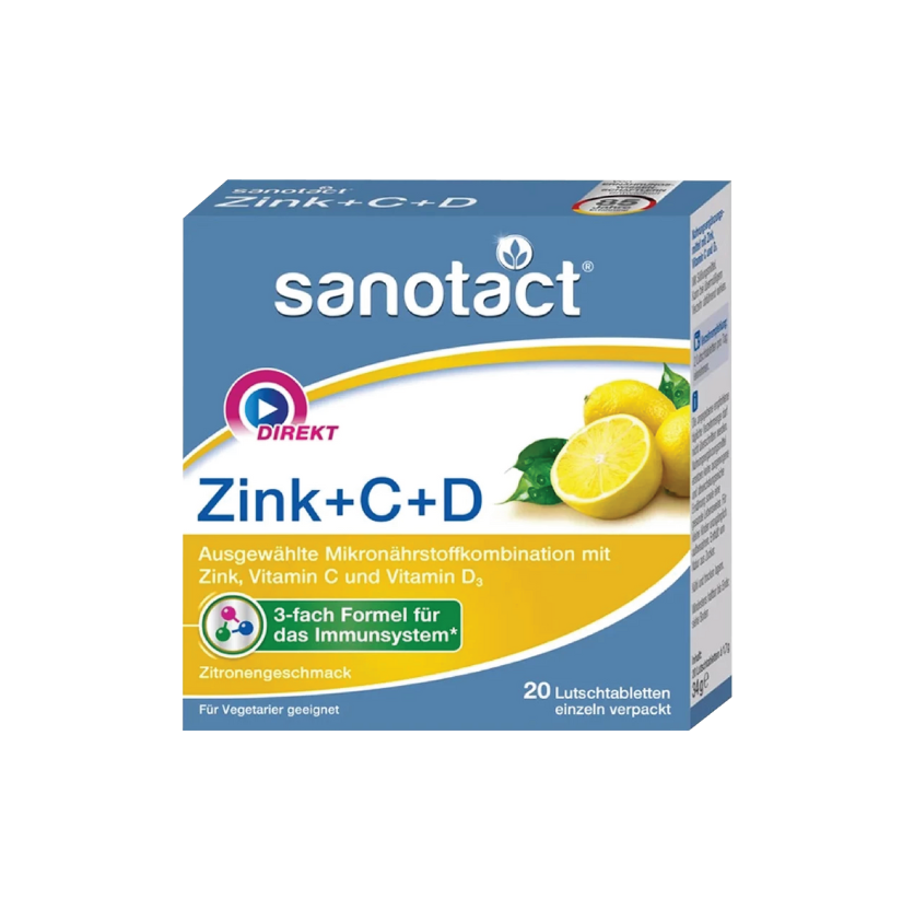 VIÊN NGẬM TĂNG CƯỜNG MIỄN DỊCH – SANOTACT ZINK+C+D