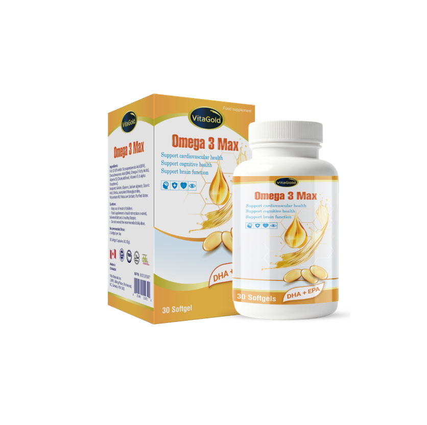 VIÊN HỖ TRỢ TIM MẠCH VÀ NÃO VITAGOLD OMEGA 3 MAX