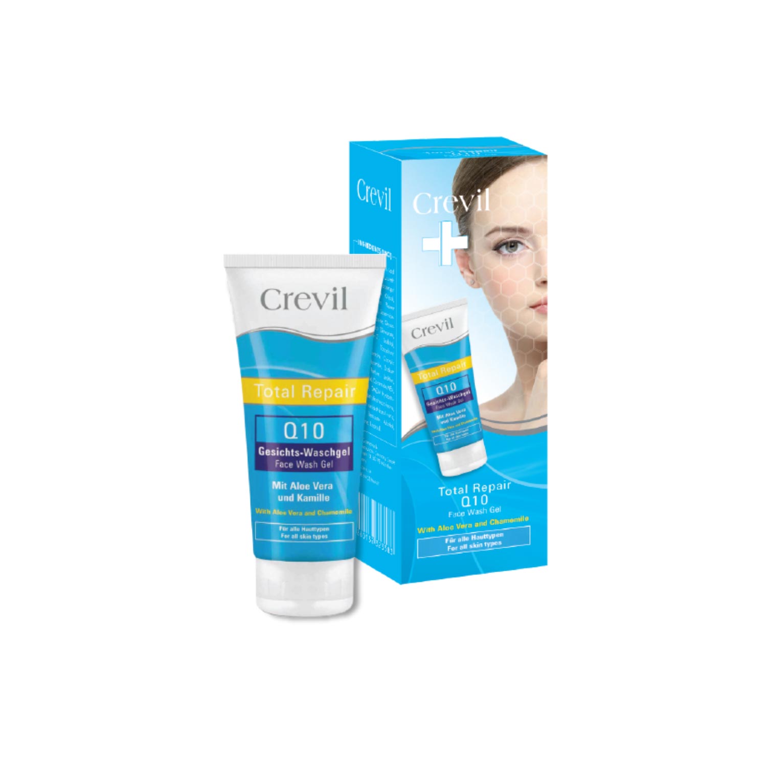 GEL RỬA MẶT – CREVIL TOTAL REPAIR Q10 FACE WASH GEL